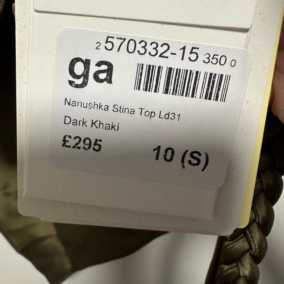 Nanushka Stina Top (Khaki / size S) - Picture 13 of 13